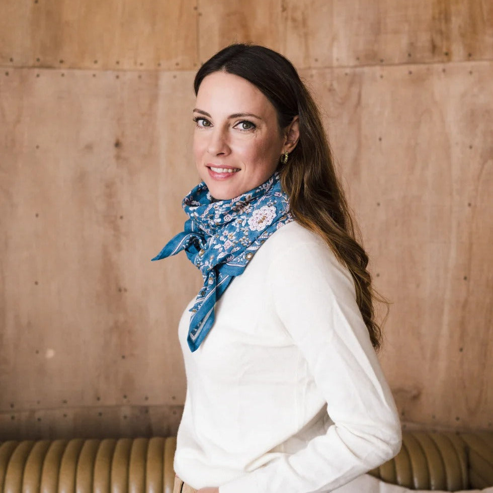 Bindi Atelier, Grand Foulard Indien - Kiala Minuit