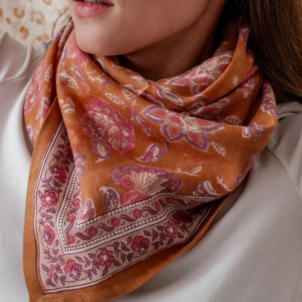 Bindi Atelier, Grand Foulard Indien - Matira Praline