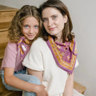 Bindi Atelier, Petit Foulard Indien - Folk Story Pink
