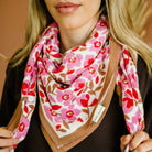 Bindi Atelier, Grand Foulard Indien - Amelia Pink