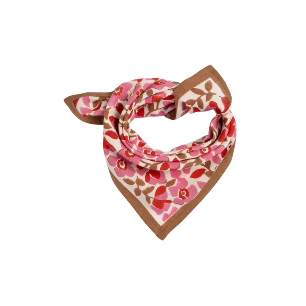 Bindi Atelier, Petit Foulard Indien - Amelia Pink