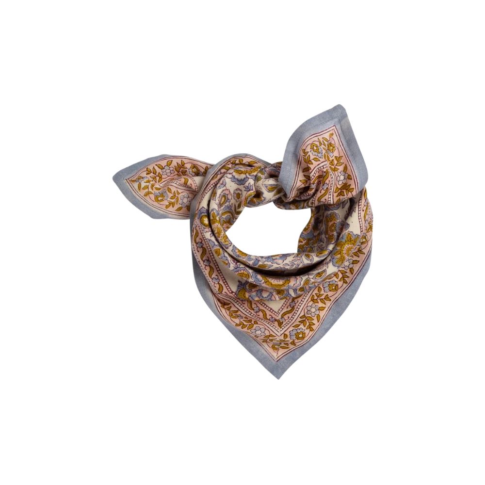 Bindi Atelier, Petit Foulard Indien - Garda Bleuet