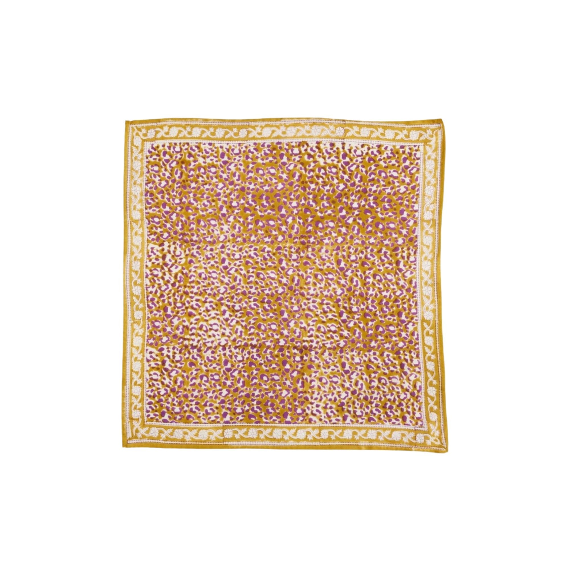 Bonheur du jour, Grand Foulard Indien - Leopard Indien