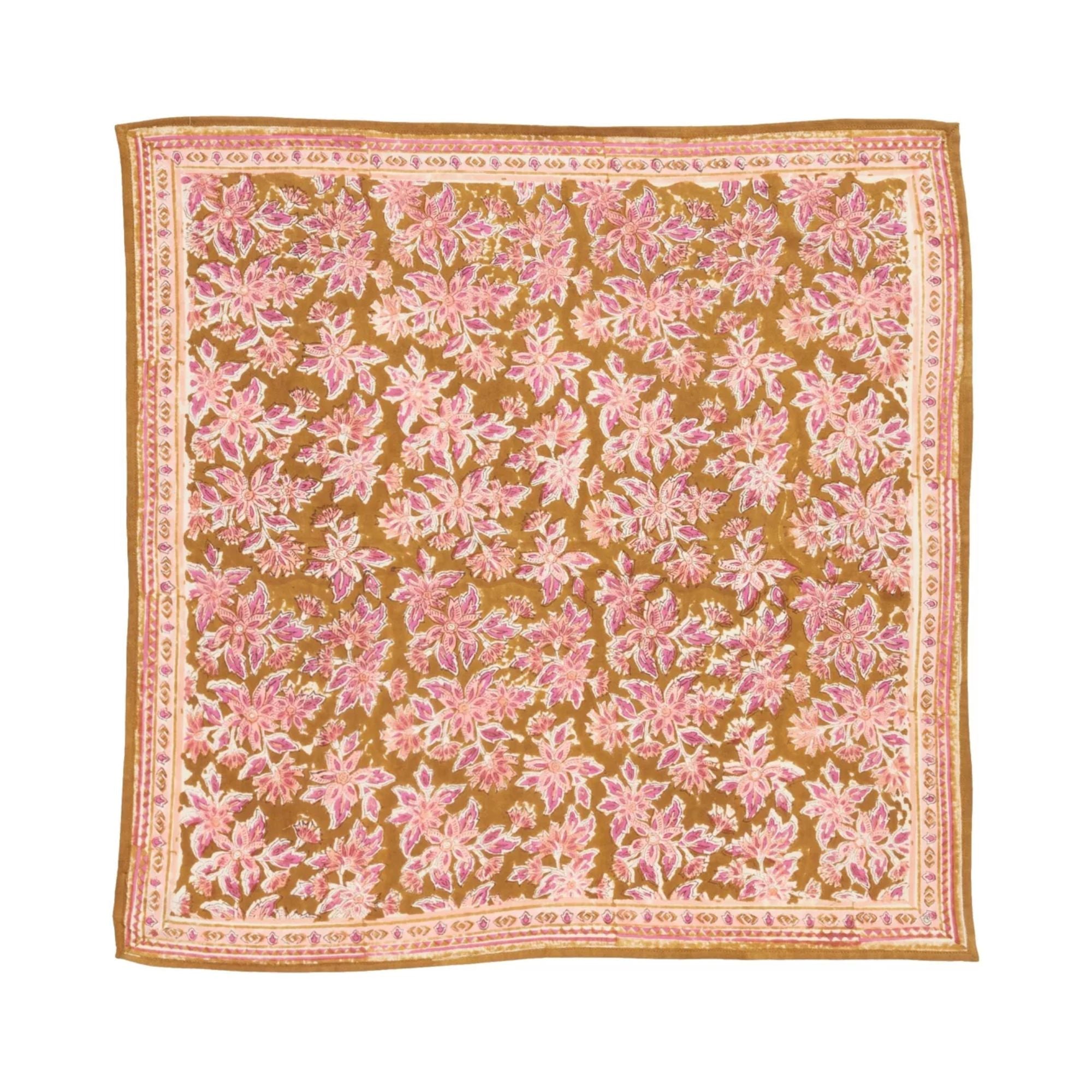 Bonheur du jour, Grand Foulard Indien - Arya Olive