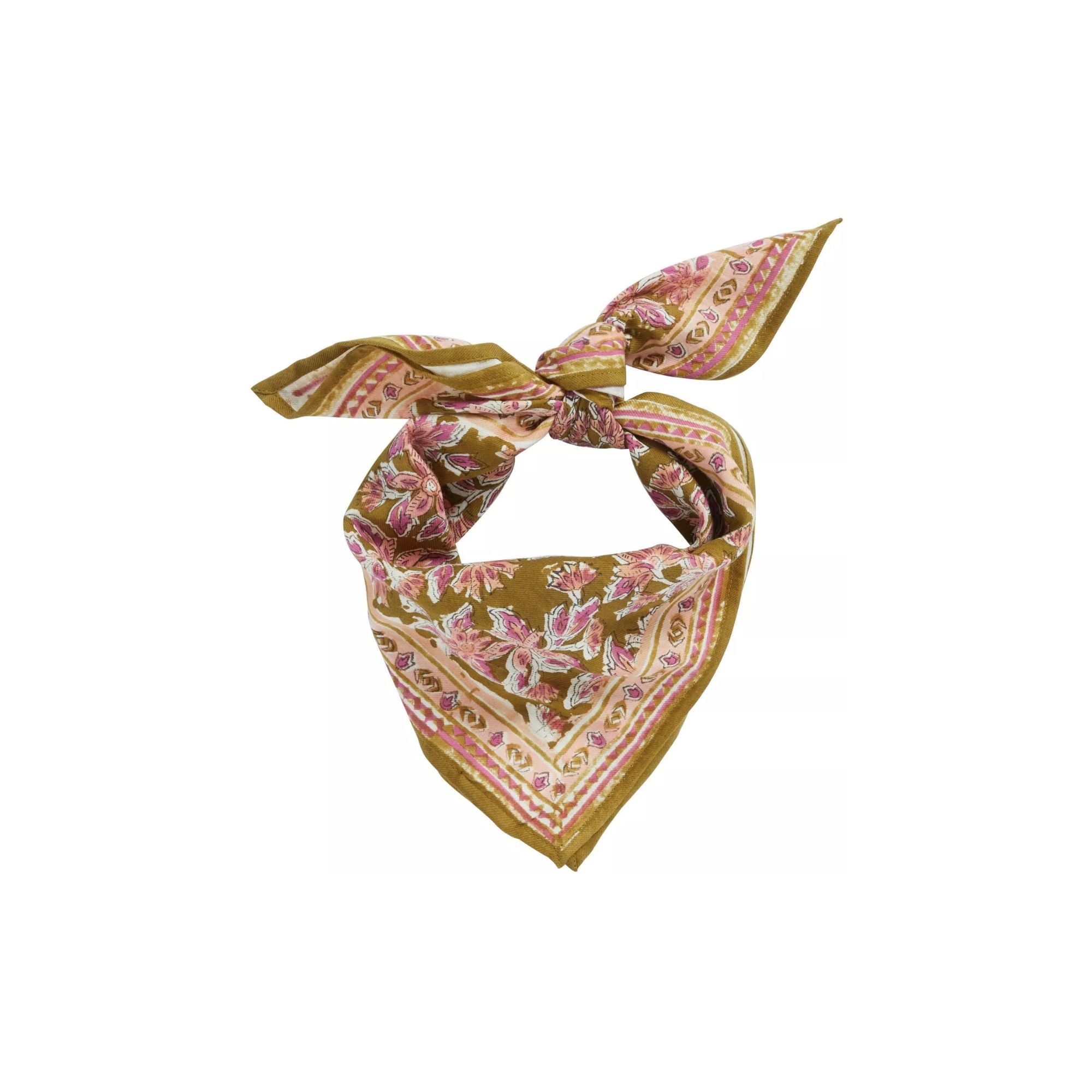 Bonheur du jour, Petit Foulard Indien - Arya Olive