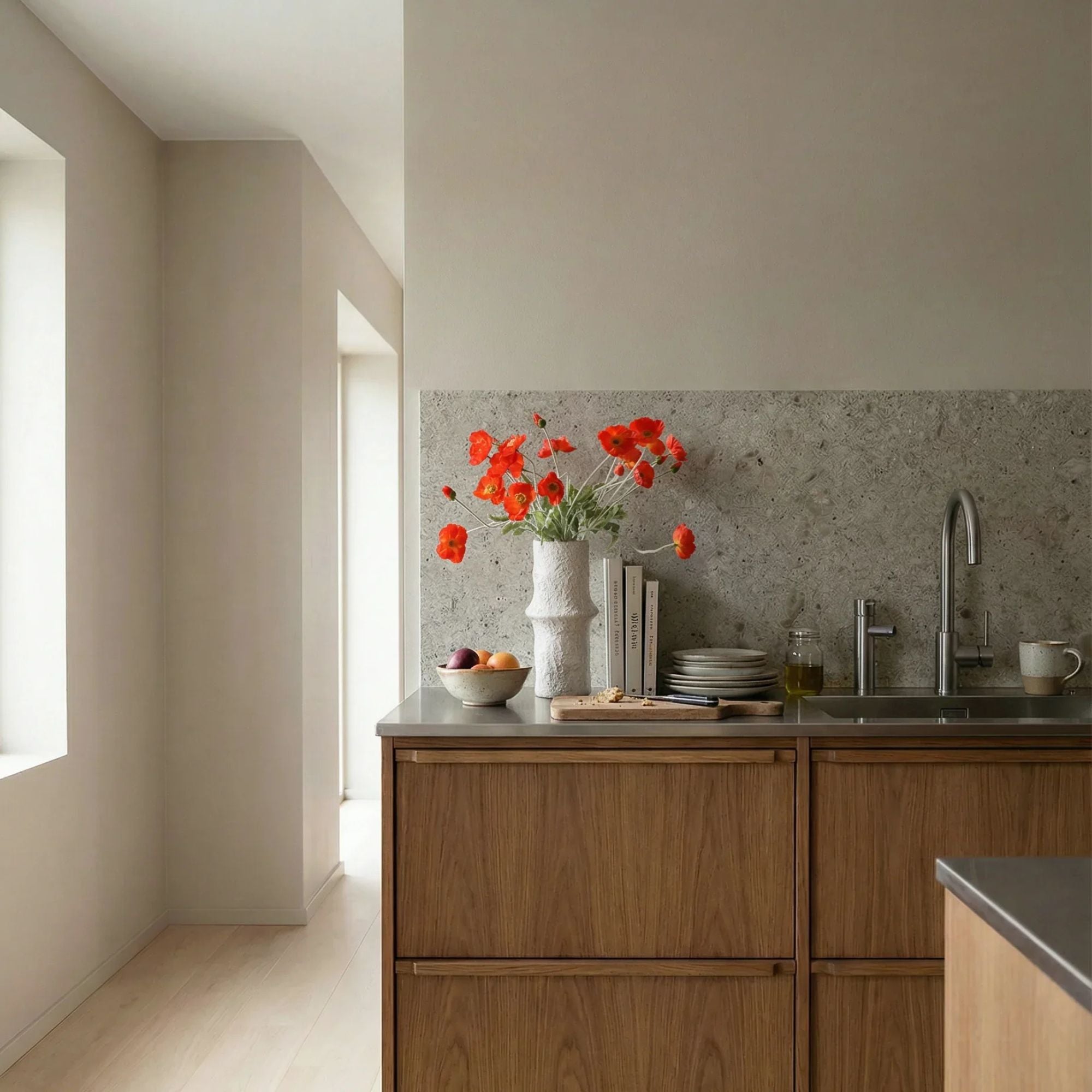 Botané, Fleur de Pavot - Orange foncé