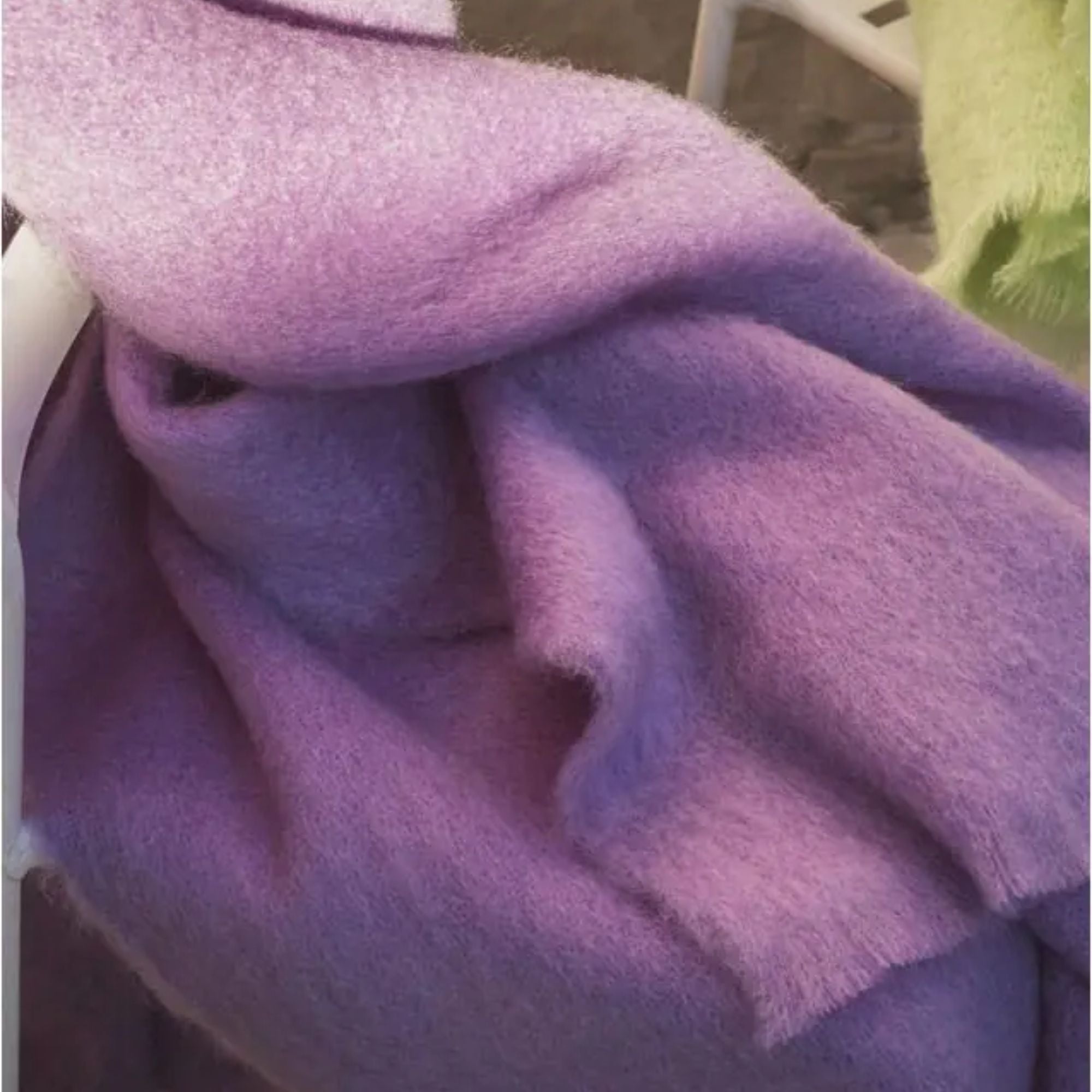 Brun de Vian Tiran, Plaid Mohair - Glycine