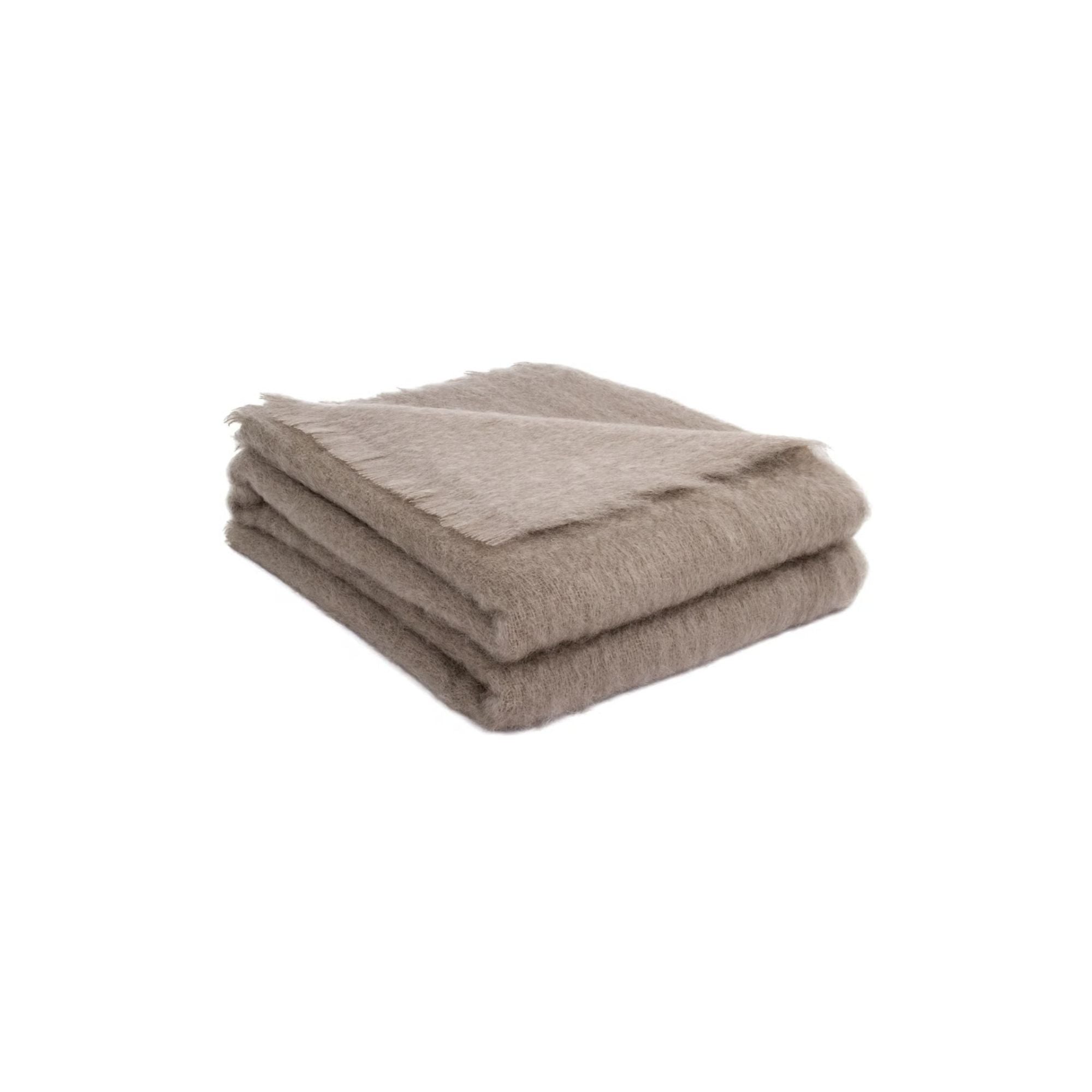 Brun de Vian Tiran, Plaid Mohair - Taupe