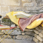 Brun de Vian Tiran, Plaid Mohair Dessins - Bourgogne