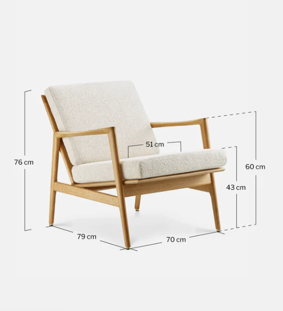 366 Concept, Fauteuil Stefan - Tissu Boucle
