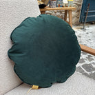 Coussin rond Ø 45 cm - 366 Concept - Shine Velvet Emerald