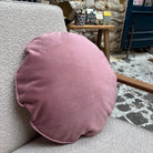 Coussin rond Ø 45 cm - 366 Concept - Shine Velvet Mauve