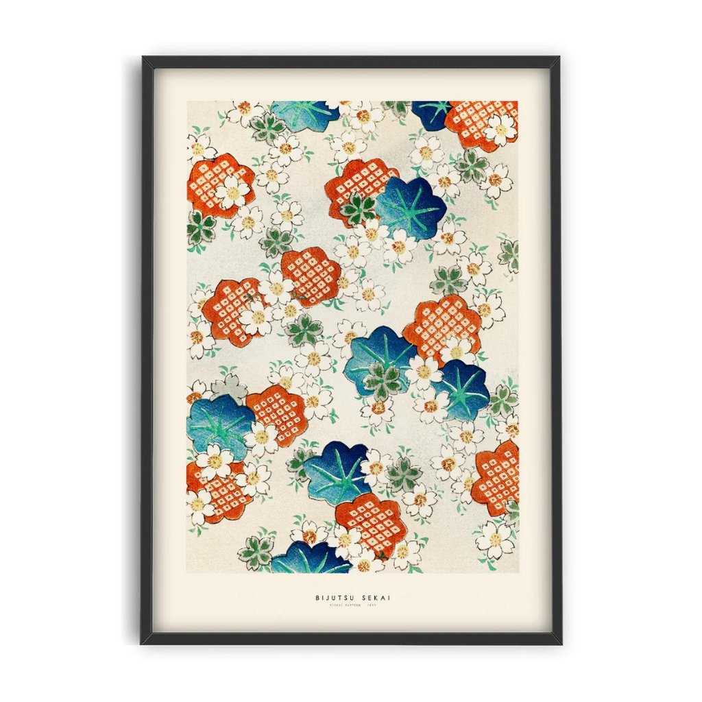 Affiche PSTR studio - Bijutsu Sekai - Floral pattern II