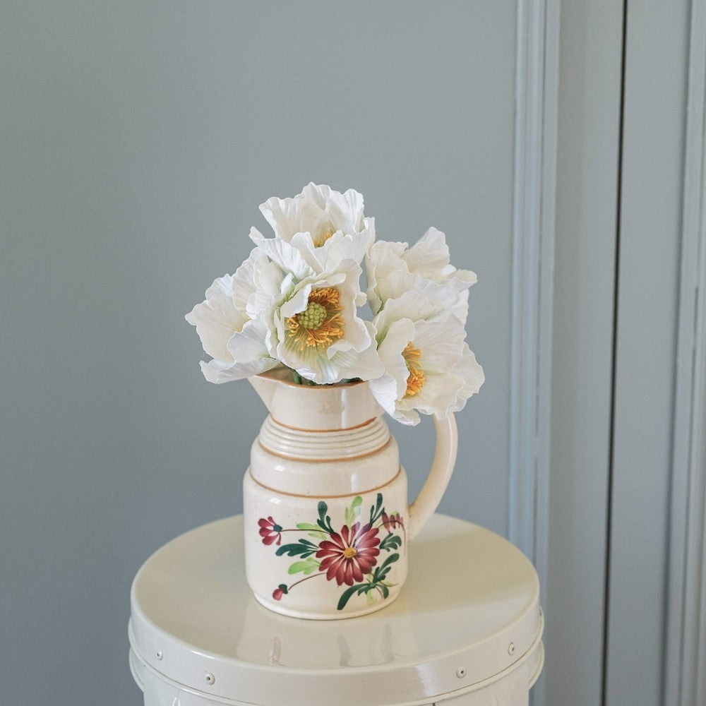 Flowrette, Pavot en papier - Blanc