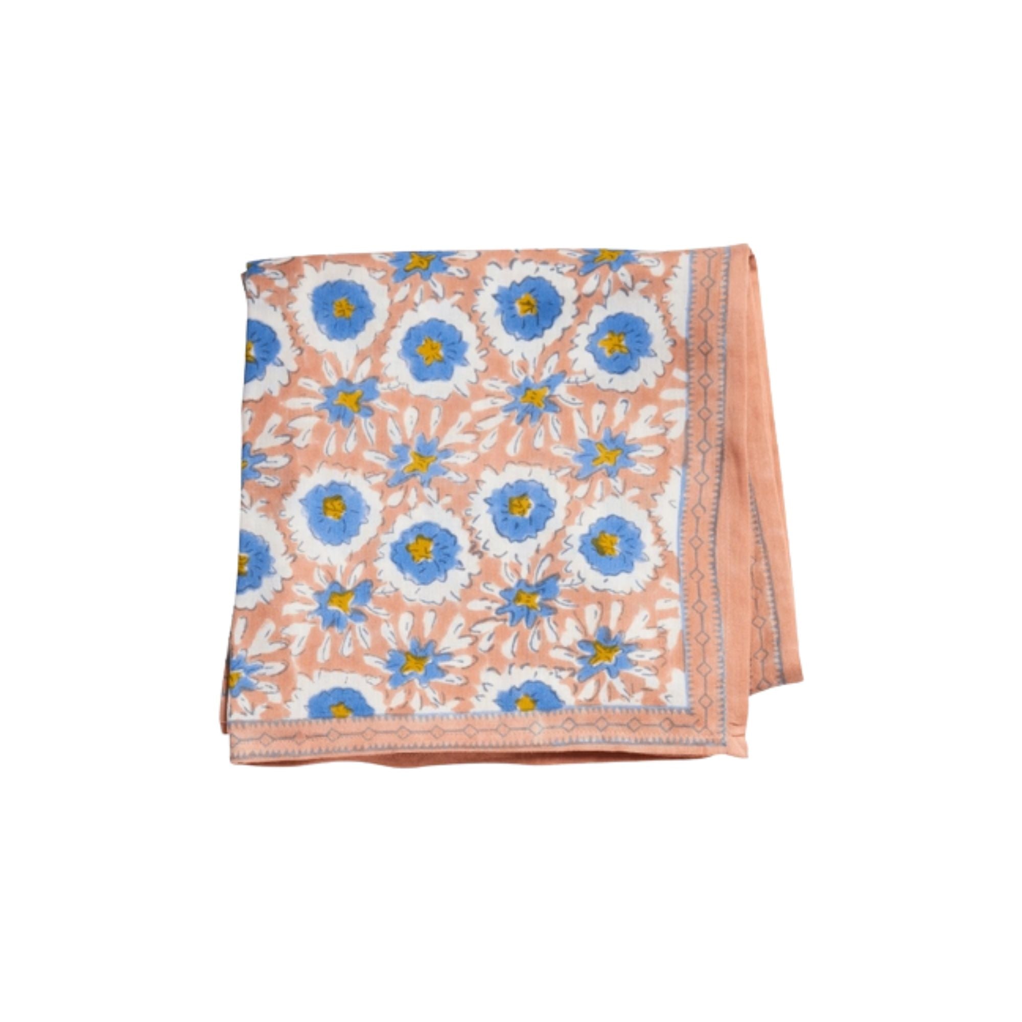 Grand Foulard Indien Bonheur du jour - Margotte Sienne