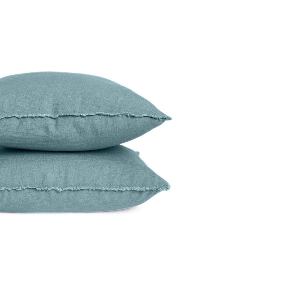 Housse de coussin Haomy - Viti Bleu Stone - Carré 45 x 45 cm
