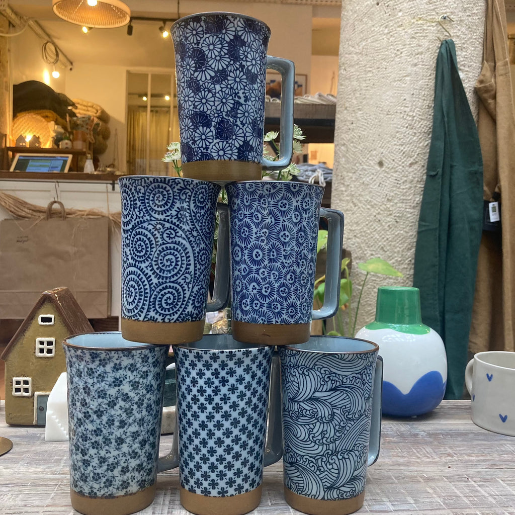 Porcelaine japonaise - Grand mug Hokusai