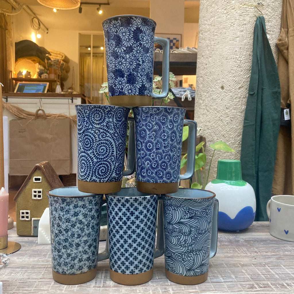 Porcelaine japonaise - Grand mug oursin
