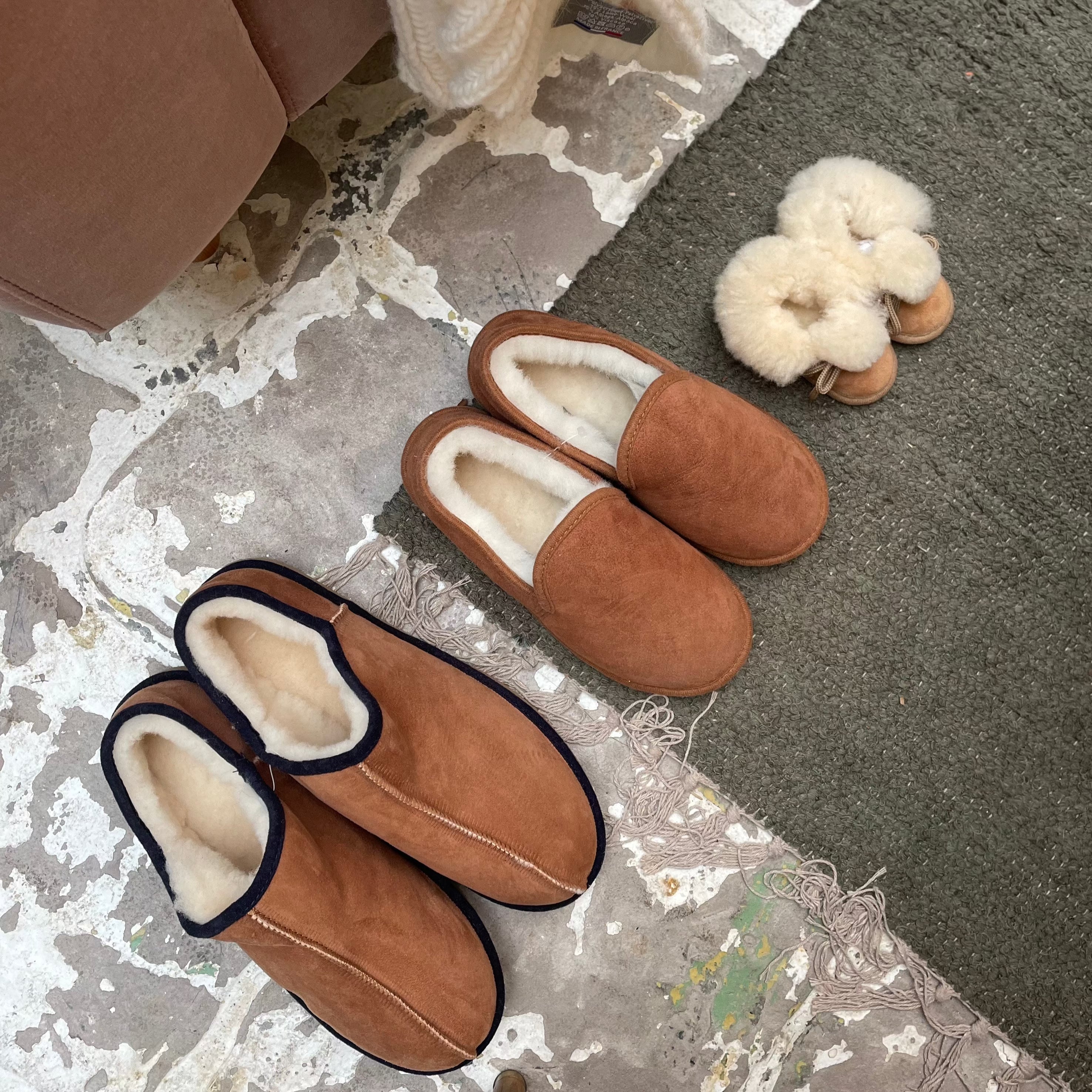 Artisan Sheepskin Baby Booties Beige Nad Yut