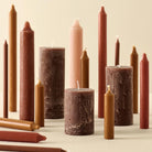 Ib Laursen, Lot de 3 bougies chandelle - Caramel