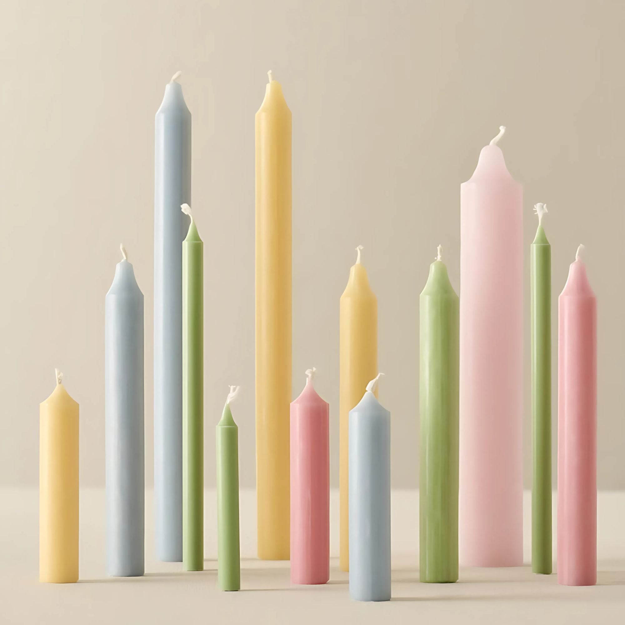 Ib Laursen, Lot de 3 bougies chandelle - Green Tea