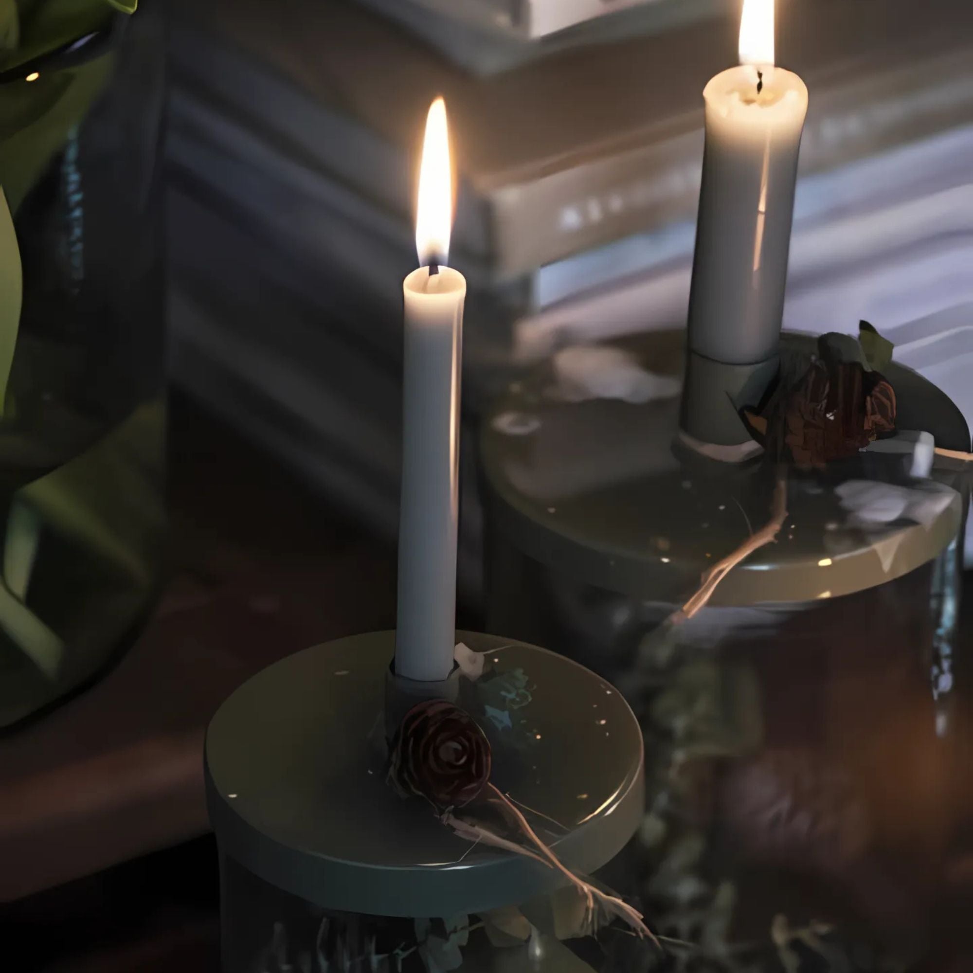 Ib Laursen, Lot de 5 bougies chandelle - Dark Grey