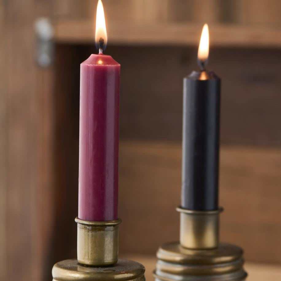 Ib Laursen, Lot de 5 bougies chandelle - Rouge Bordeaux