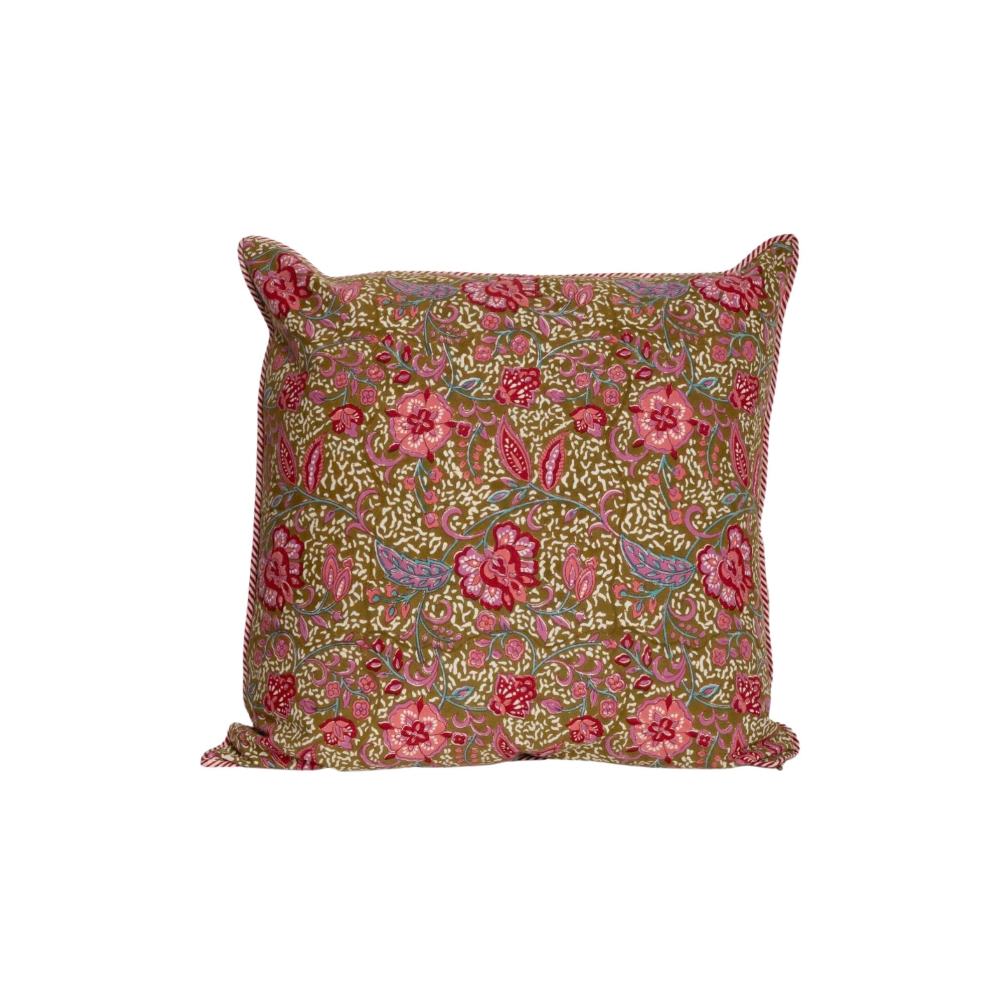 Jamini Design, Housse de coussin 60x60- Lita Kaki