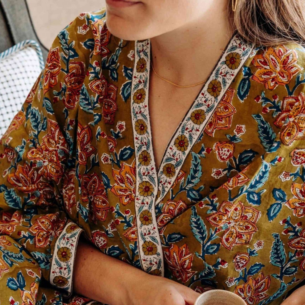 Jamini Design, Kimono - Rang Vert Kaki