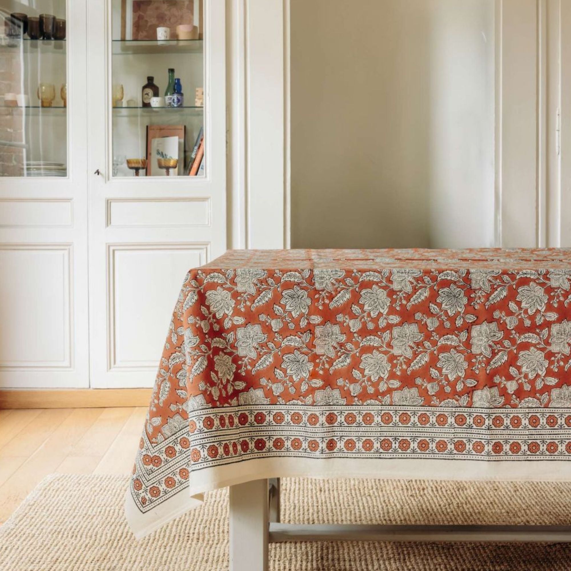 Jamini Design, Nappe rectangle 140x235 - Rang Rust