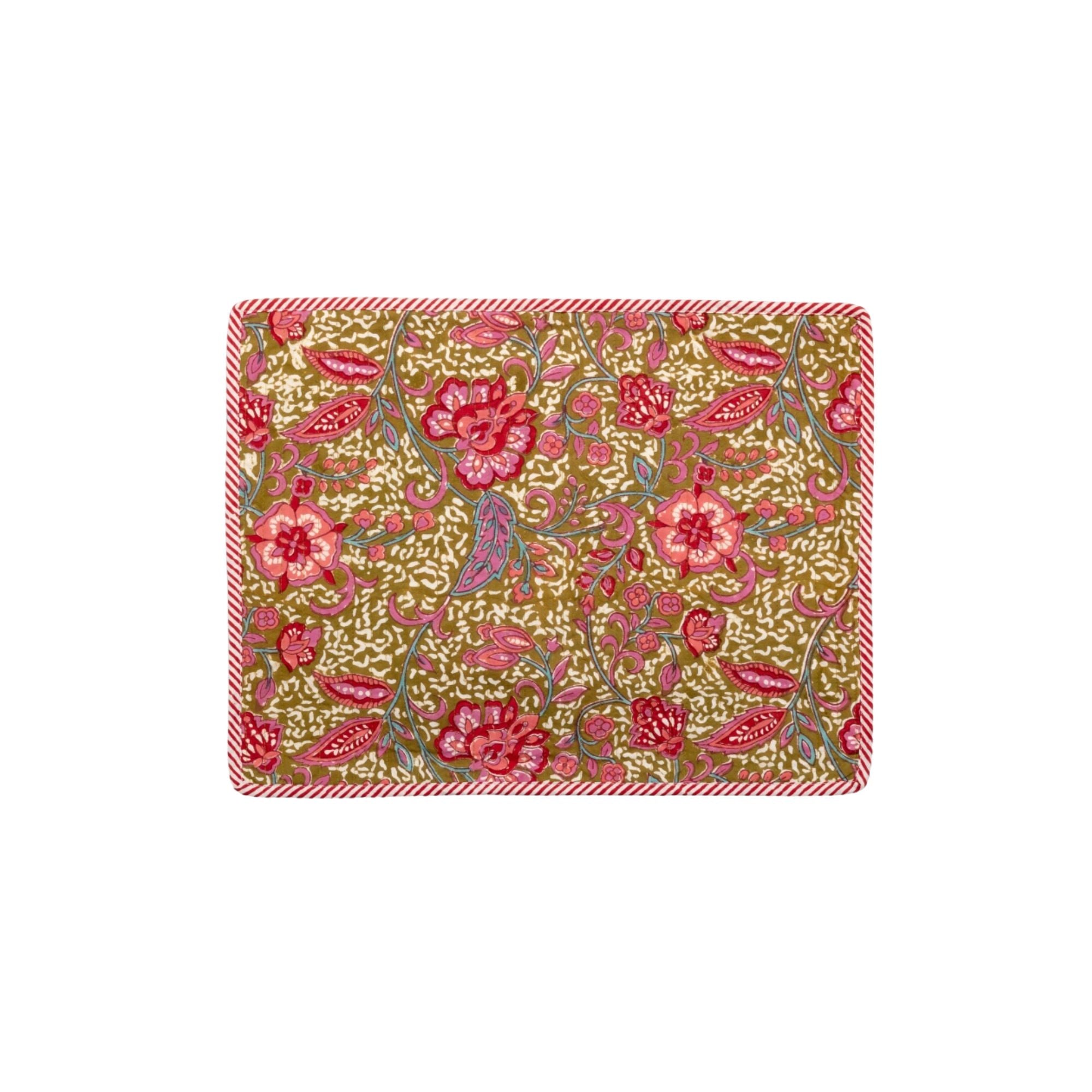 Jamini Design, Set de table matelassé - Lita Kaki