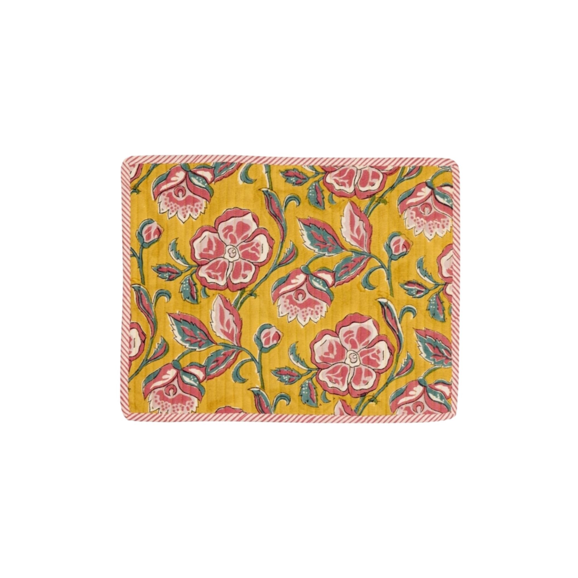 Jamini Design, Set de table matelassé - Loni Jaune