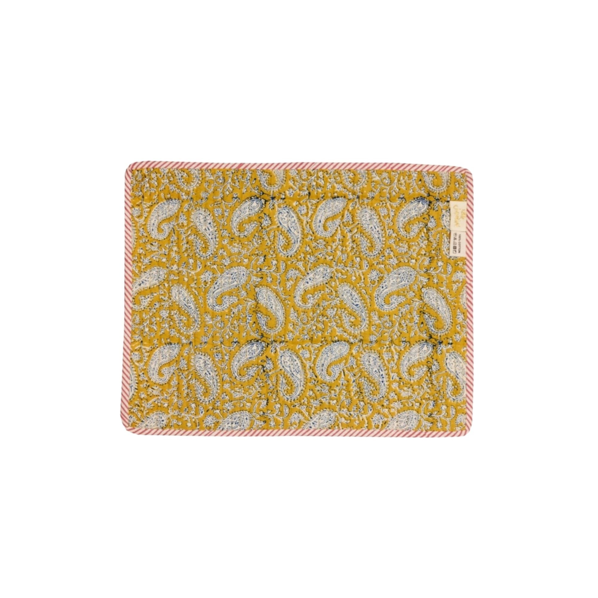 Jamini Design, Set de table matelassé - Loni Jaune