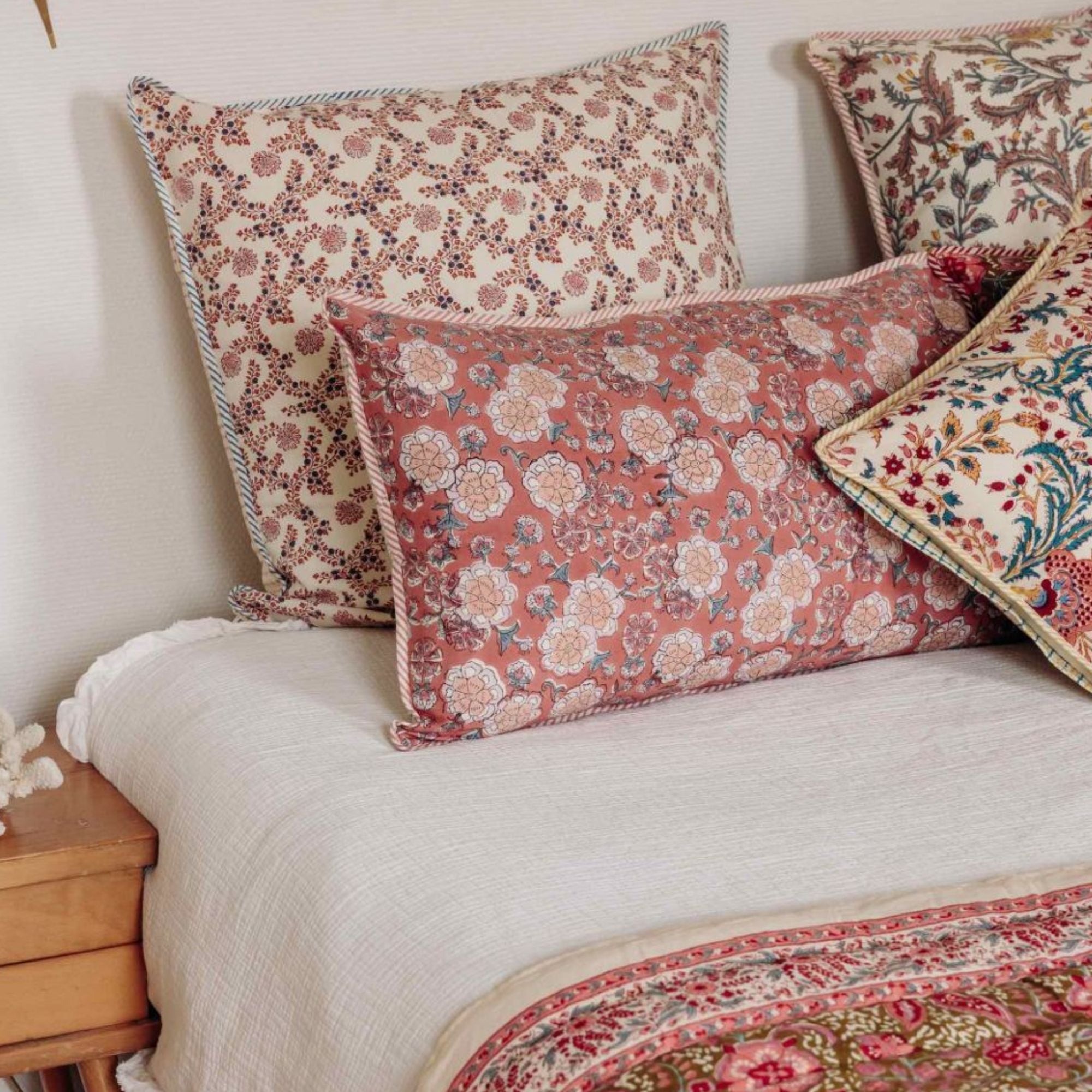 Jamini Design, Housse de coussin 60x60- Anima Coral