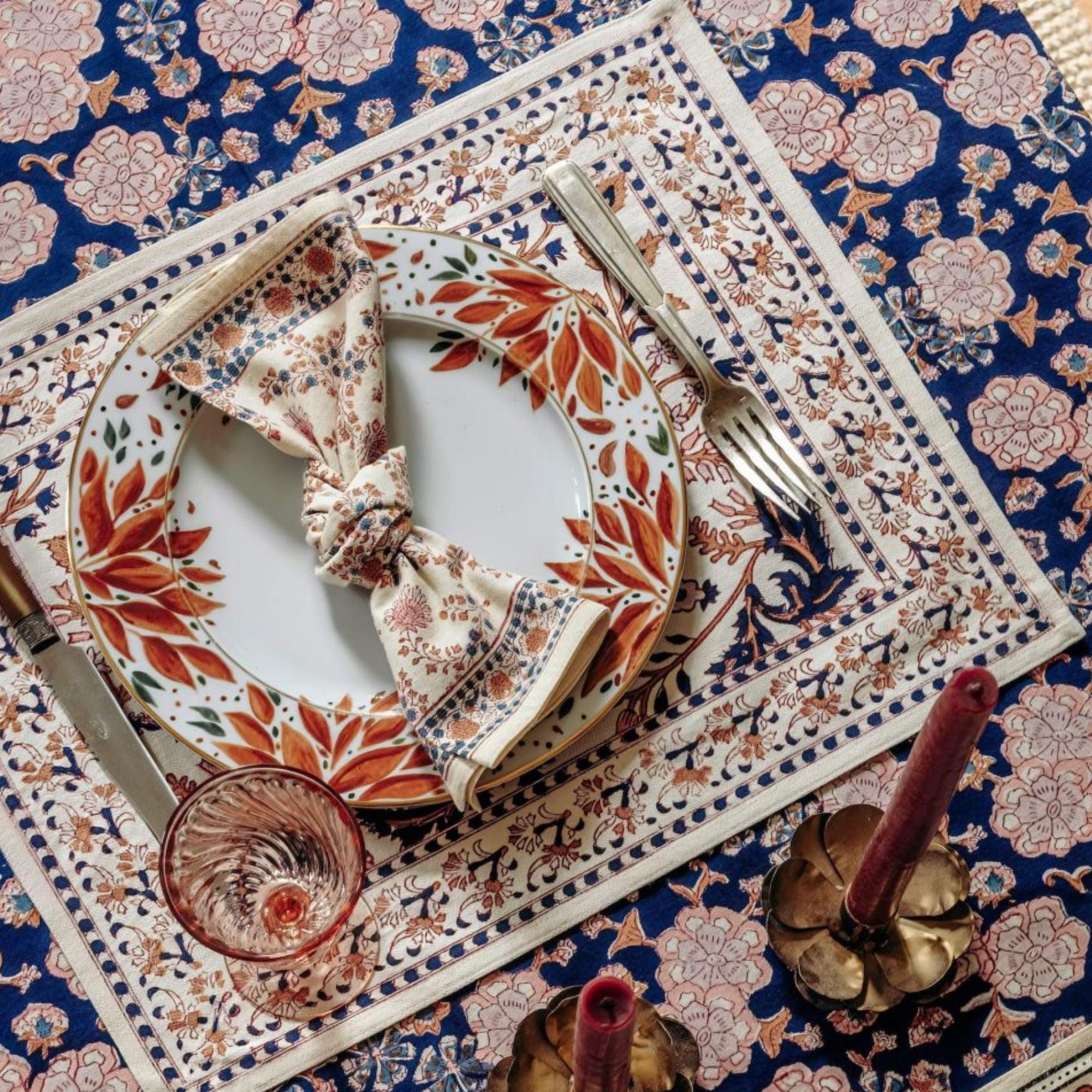 Jamini Design, Set de table - Archana Navy