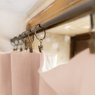 L'effet Papillon, Rideau en gaze de coton 140x300 cm - Rose