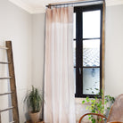 L'effet Papillon, Rideau en gaze de coton 140x300 cm - Rose