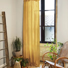 L'effet Papillon, Rideau en gaze de coton 140x300 cm - Safran