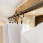 L'effet Papillon, Rideau en gaze de coton 140x300 cm - Blanc