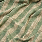 Madam Stoltz, Plaid en coton recyclé - Vichy Vert