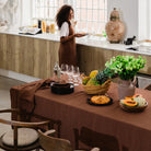 Magic Linen, Nappe en lin 150x250 - Chocolate Brown