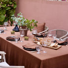 Magic Linen, Nappe en lin 150x250 - Chocolate Brown