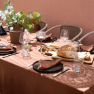 Magic Linen, Nappe en lin 150x250 - Chocolate Brown