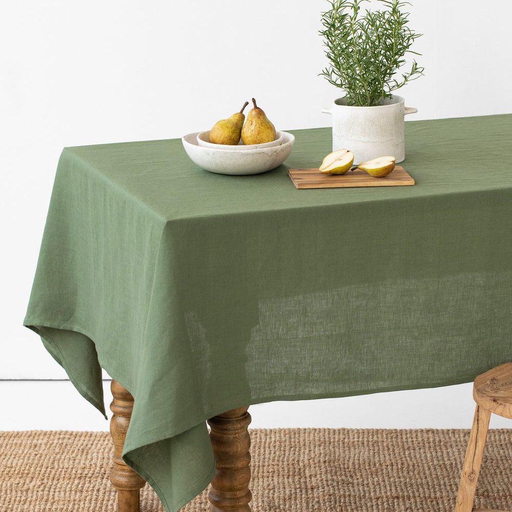 Magic Linen, Nappe en lin 150x250 - Forest Green