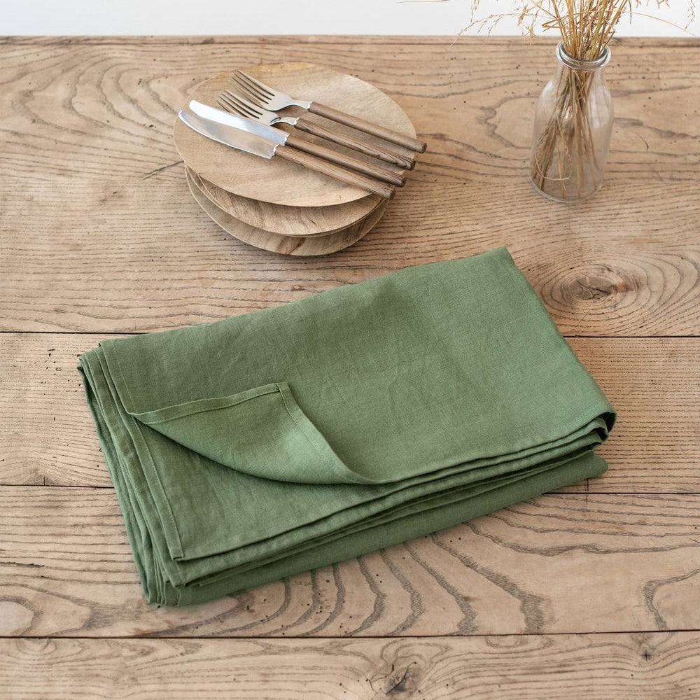 Magic Linen, Nappe en lin 150x250 - Forest Green