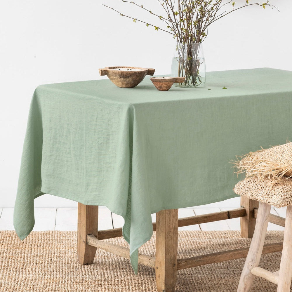 Magic Linen, Nappe en lin 150x250 - Matcha Green