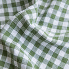 Magic Linen, Nappe en lin 150x250 - Vichy Vert forêt