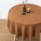 Magic Linen, Nappe ronde en lin - Cinnamon