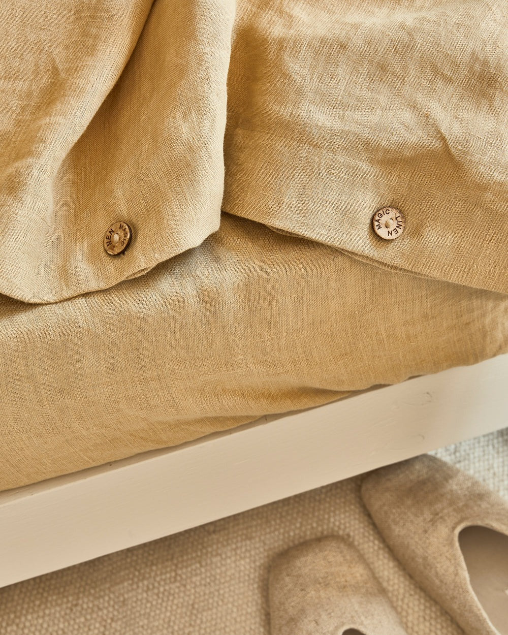 Magic Linen, Housse couette en lin - Sandy beige