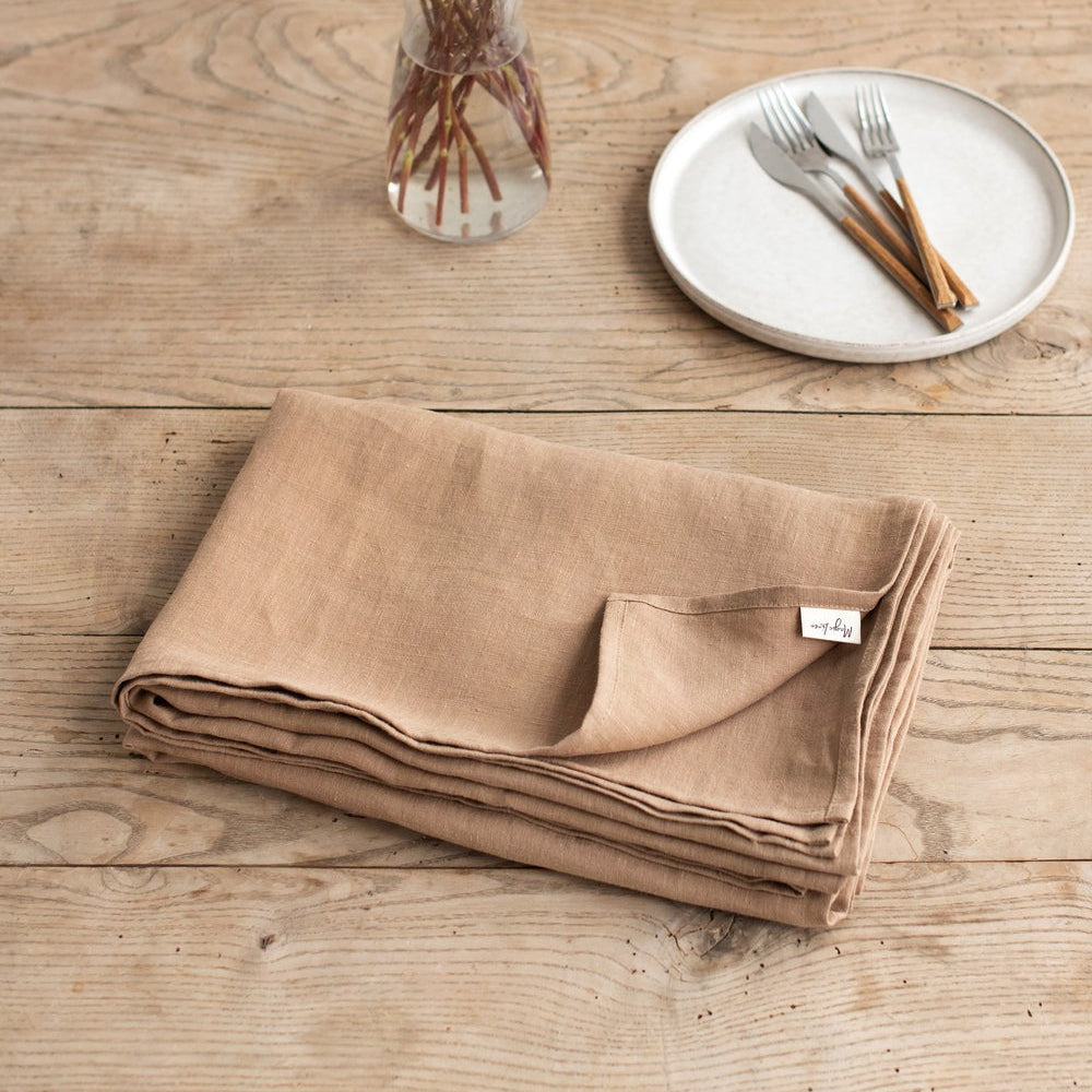 Magic Linen, Nappe en lin 150x250 - Latte